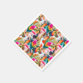 Paarden en palmbladeren servet (Hoek)