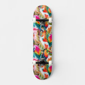 Paarden en palmbladeren skateboard (Voorkant)