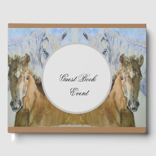 Paarden en pony gastenboek (Voorkant)