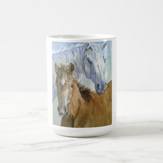 Paarden en pony koffiemok (Center)
