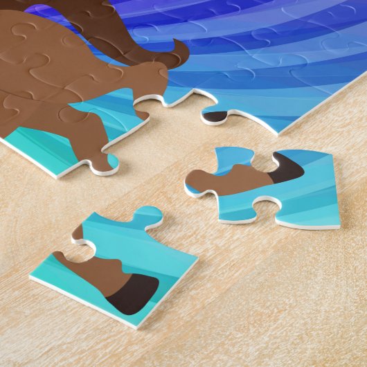 Paarden en regenbogen puzzels die speciaal voor ki (Zijkant)