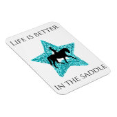 Paarden en Rider - Het leven is beter op de zadelv Magneet (Rechterzijde)