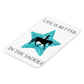 Paarden en Rider - Het leven is beter op de zadelv Magneet (Linkerzijde)