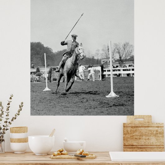 Paarden en Rider op Show 1911 Poster (Keuken)