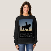 Paarden en Rider Silhouette Trui (Voorkant volledig)
