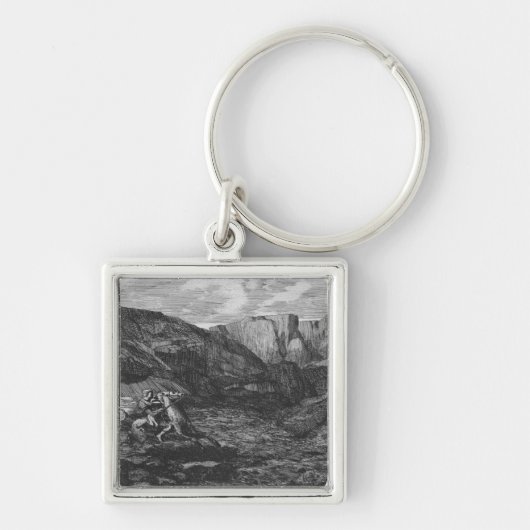 Paarden en Rider Sleutelhanger (Voorkant)