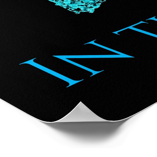 Paarden en rijder poster in zwart-wit. (Hoek)