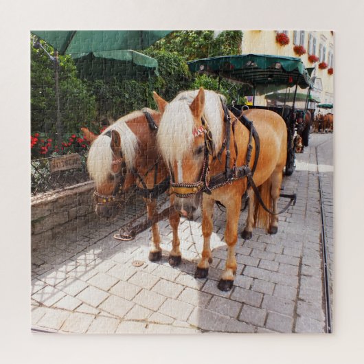 Paarden en rijtuigen legpuzzel (Verticaal)