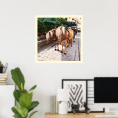 Paarden en rijtuigen poster (Thuiskantoor)