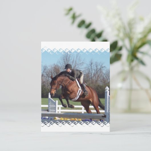 Paarden en Show die Briefkaart dumpen (Staand voorkant)