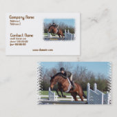 Paarden en Show-pompVisitekaartje Visitekaartje (Voorkant / Achterkant)