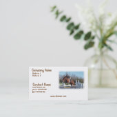 Paarden en Show-pompVisitekaartje Visitekaartje (Staand voorkant)