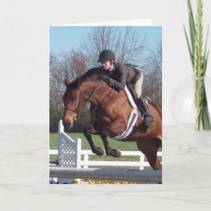 Paarden en Show springen Wenskaart Kaart
