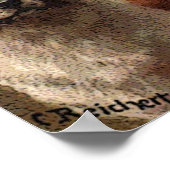 Paarden en Sint-Bernard  kunst Poster (Hoek)