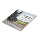 Paarden en verlies tegeltje (Zijkant)