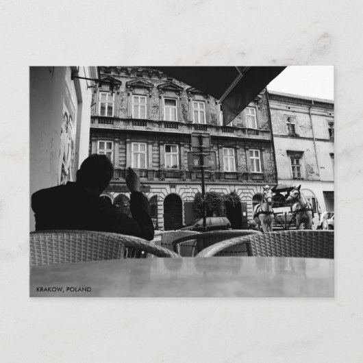 Paarden en vervoer in het Briefkaart Krakau (Voorkant)