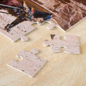 Paarden en vervoer in Petra, Jordan Jigzaag Puzzle Legpuzzel (Zijkant)