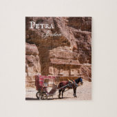 Paarden en vervoer in Petra, Jordan Jigzaag Puzzle Legpuzzel (Verticaal)
