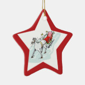 Paarden en vervoer - keramisch ornament (Rechts)