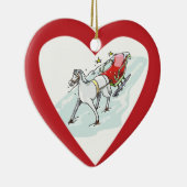 Paarden en vervoer - keramisch ornament (Rechts)