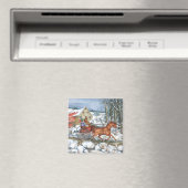 Paarden en vervoer magneet (Insitu (Vaatwasser))