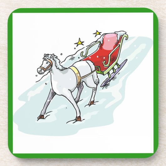 Paarden en vervoer - onderzetter (Voorkant)