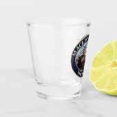 Paarden en vervoer op het binnenste eiland Mackina Shot Glas (Links)