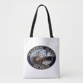Paarden en vervoer op het binnenste eiland Mackina Tote Bag (Voorkant)