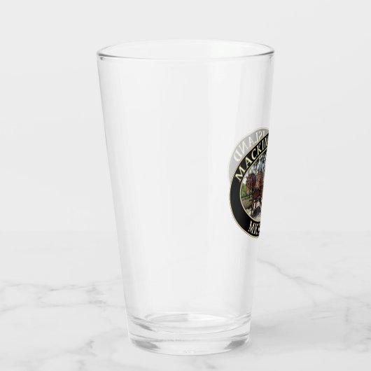 Paarden en vervoer op Mackinac Island, Michigan Glas (Rechts)