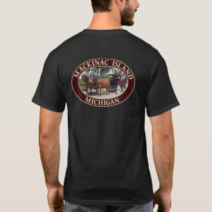 Paarden en vervoer op Mackinac Island, Michigan T-shirt