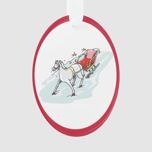 Paarden en vervoer - ornament (voorkant)