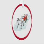 Paarden en vervoer - ornament (voorkant)