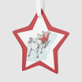 Paarden en vervoer - ornament (voorkant)