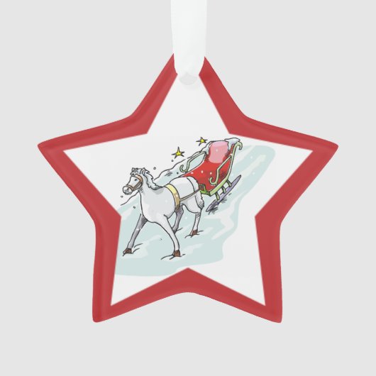 Paarden en vervoer - ornament (voorkant)