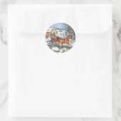 Paarden en vervoer ronde sticker (Tas)