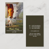 paarden en visitekaartje van honden (Voorkant / Achterkant)