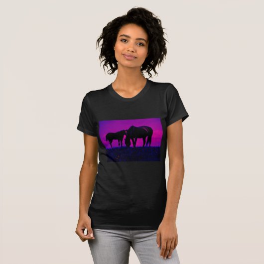 Paarden en vissen t-shirt (Voorkant volledig)