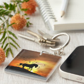 Paarden en vogels sleutelhanger (Voorkant Rechts)