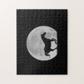 Paarden en volle maan uitdagend legpuzzel (Verticaal)