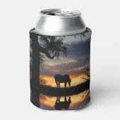 Paarden en water blikjeskoeler (Blikje Voorkant)