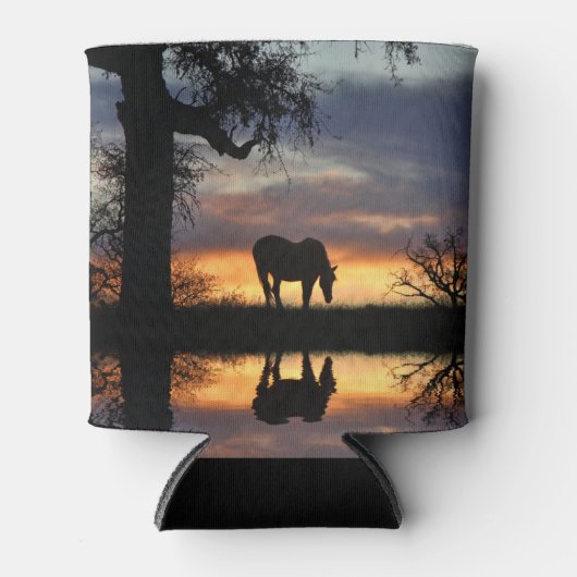 Paarden en water blikjeskoeler (Voorkant)