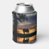 Paarden en water blikjeskoeler (Blikje Achterkant)