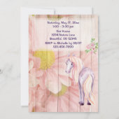 paarden en zeeduivel op Barn Wood Birthday Kaart (Achterkant)