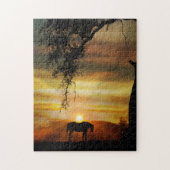 Paarden en zon legpuzzel (Verticaal)