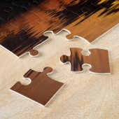 Paarden en zondrennen met water legpuzzel (Zijkant)