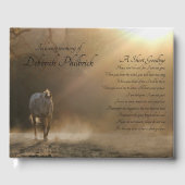 Paarden en zonlicht Spiritueel Memorial Guest Book Gastenboek (Voorkant)