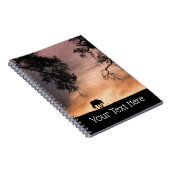 Paarden en zonsopgang  notitieboek (Rechterzijde)