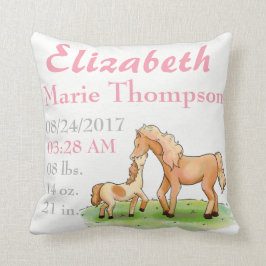 Paarden Equestrian Love Baby koninklijke geboorte Kussen