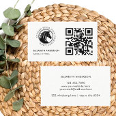 Paarden Equestrian QR Code Business Logo Visitekaartje