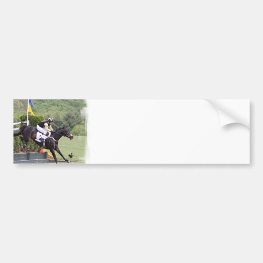 Paarden Eventing Bumpersticker (Voorkant)
